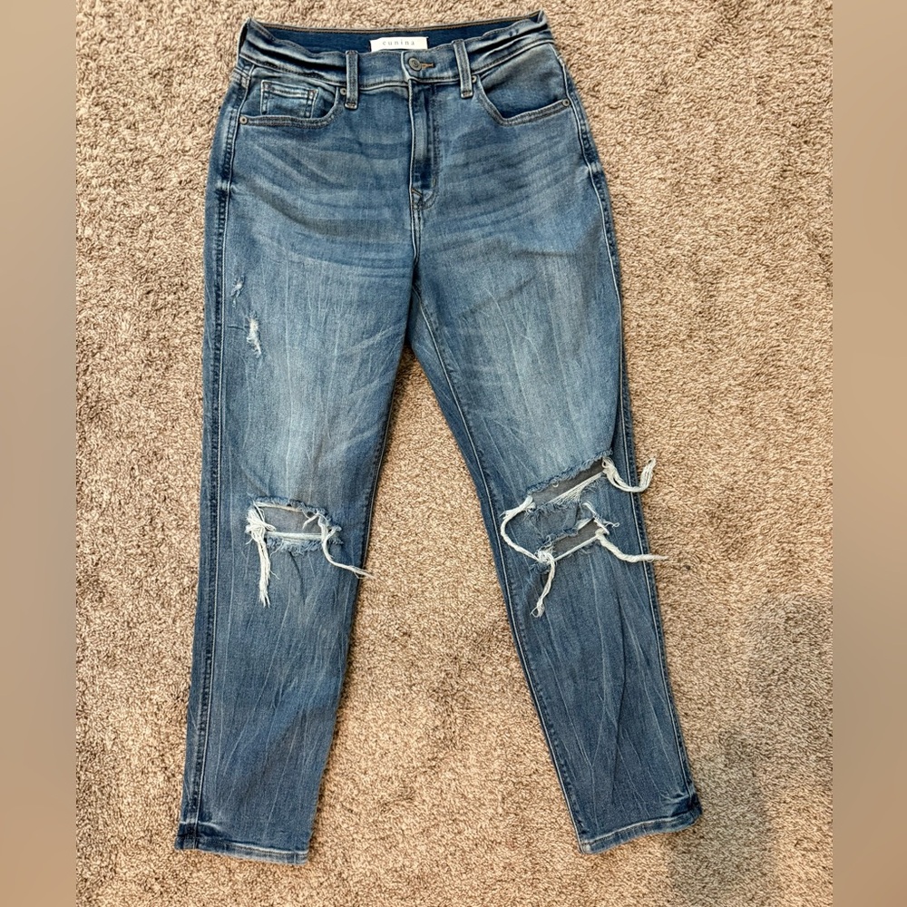 Eunina Rocky High Rise Boyfriend Jeans in Classic Blue